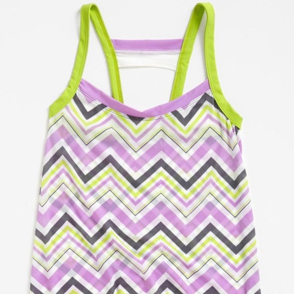 BCA Chevron Stripe Cover-Up Dress ~ Sz M 8 - 10